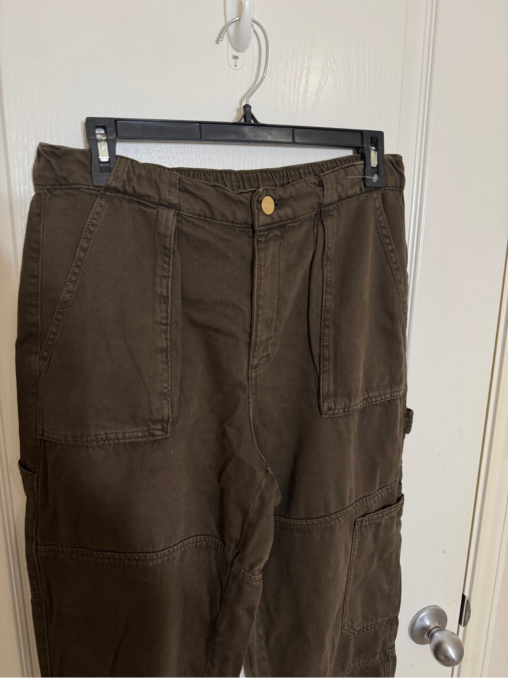 ALLSAINTS Olive Green Cargo Jogger Pants Utility Gorpcore Streetwear Sz 8 - Picture 5 of 10